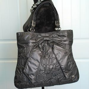 Trendy Juicy Couture Black Super Soft Purse/Bag